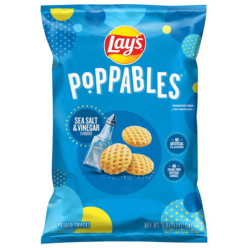 Lay's Poppables Potato Snacks, Sea Salt & Vinegar