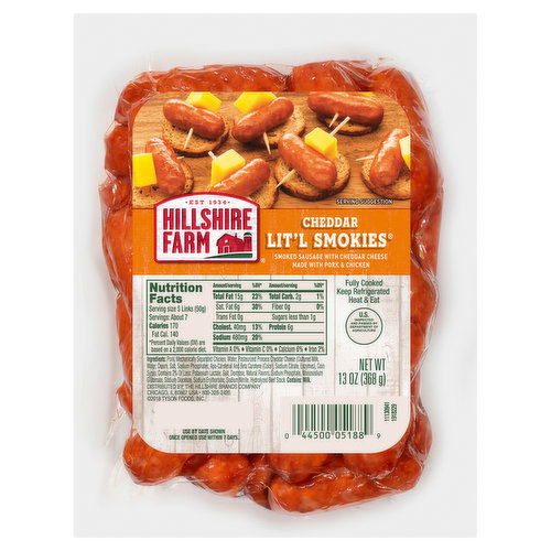 Hillshire Farm Hillshire Farm Cheddar Lit'l Smokies Smoked Sausage, 13 oz.