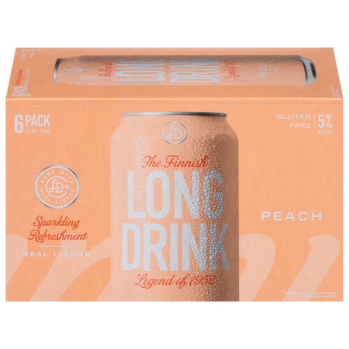 The Finnish Long Drink Gluten Free Peach Gin