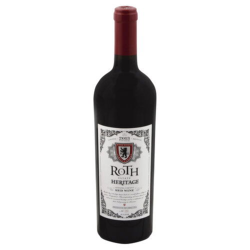 Roth Red Wine, Heritage, Sonoma County, 2013 Vintage