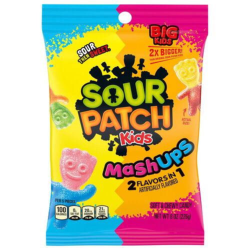 Sour Patch Kids Candy, Big Kids, Soft & Chewy, Heads