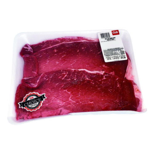 Cub Boneless Top Round Steak Thin Cut - Value Pack