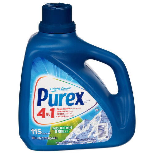 Purex Detergent, 4 in 1, Concentrated, Mountain Breeze