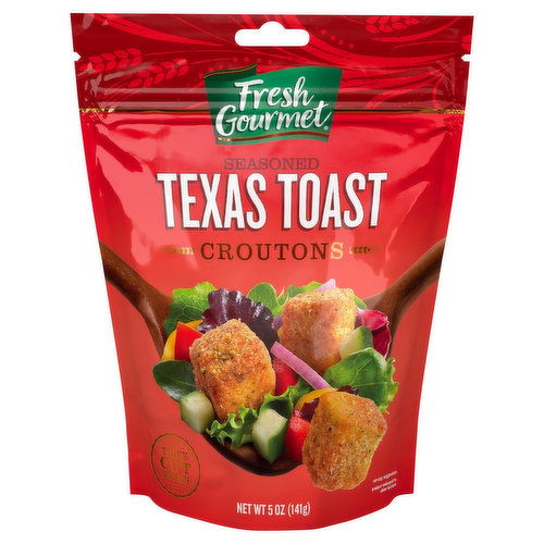 Fresh Gourmet Croutons, Texas Toast, Seasoned