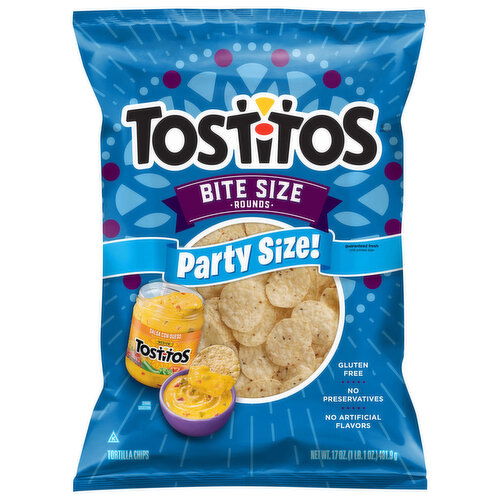 Tostitos Tortilla Chips, Rounds, Bite Size