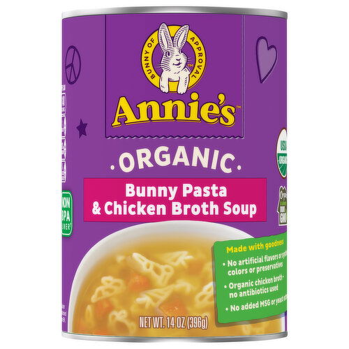 Annie's Organic Bunny Pasta & Chicken Broth Soup