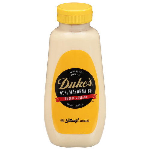 Duke's Mayonnaise, Real, Smooth & Creamy