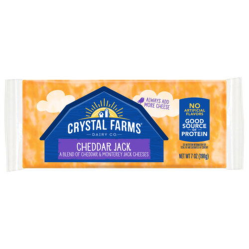 Crystal Farms Cheese, Cheddar Jack