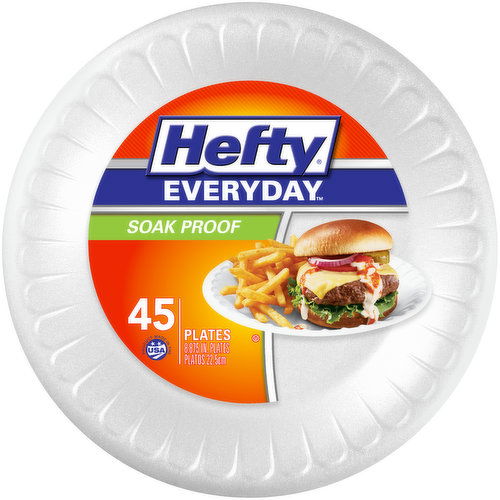Hefty Everyday Soak Proof 8.875 in. Plates