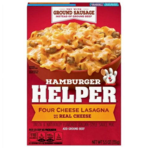 Hamburger Helper Lasagna, Four Cheese