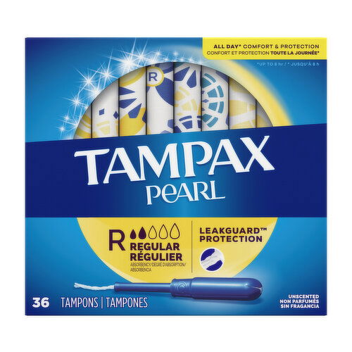 Tampax Pearl Tampax Pearl Tampons, Regular 36 Ct