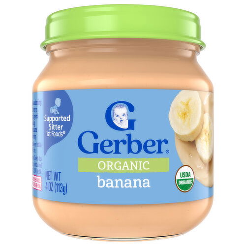 Gerber Organic Banana, Supported Sitter 1st Foods