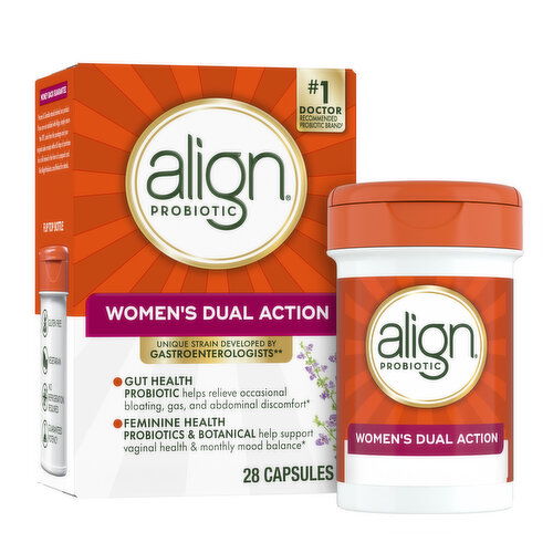 Align Women's Dual Action Align Probiotic, Women's Dual Action, 28 Capsules