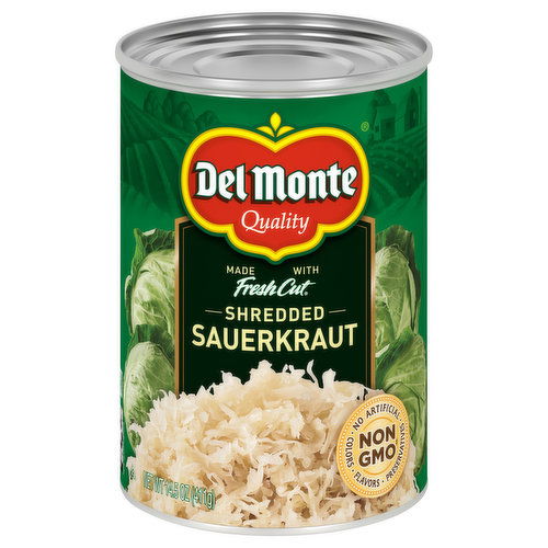 Del Monte Sauerkraut, Shredded, Fresh Cut