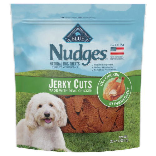 Blue Buffalo Blue Nudges Dog Treats, Natural, Jerky Cuts