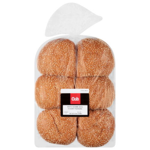 Cub White Sesame Seed Pub Buns