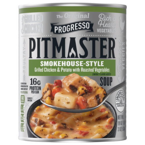 Progresso Pitmaster Soup, Smokehouse-Style Grilled Chicken & Potato with Roasted Vegetables