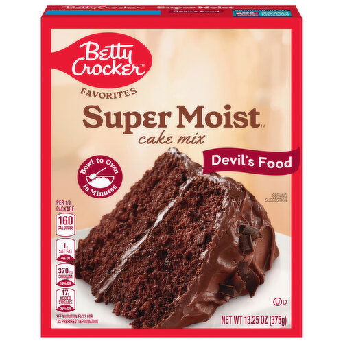 Betty Crocker Super Moist Cake Mix, Devil's Food