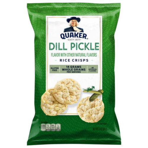 Quaker Rice Crisps, Dill Pickle