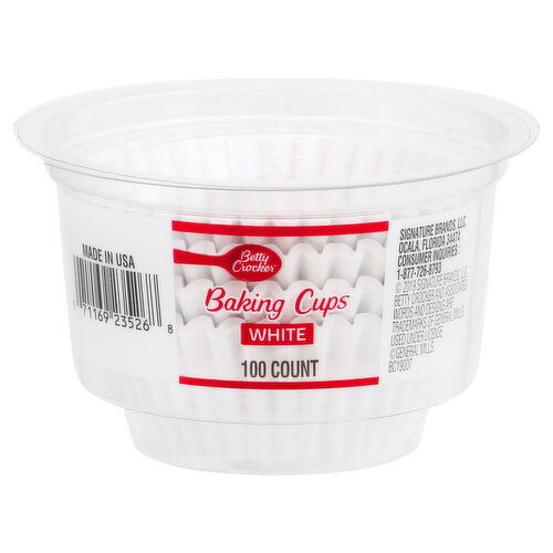 Betty Crocker Baking Cups, White