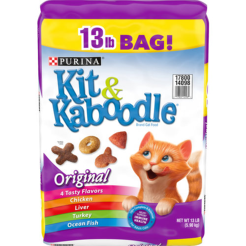 Kit and Kaboodle Cat Food, Original, 4 Tasty Flavors, Original