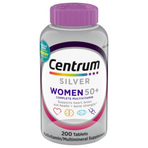Centrum Multivitamin/Multimineral Supplement, Women 50+, Tablets