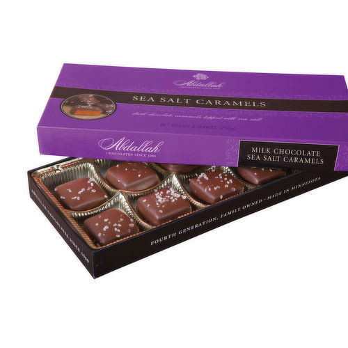 Abdallah Chocolates Milk Choc Sea Salt Caramels