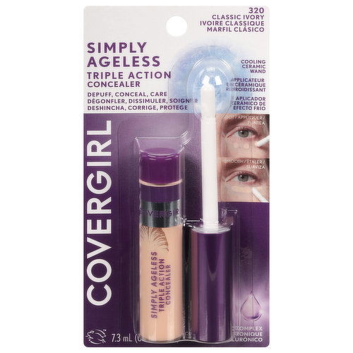 CoverGirl Concealer, Triple Action, Classic Ivory 320