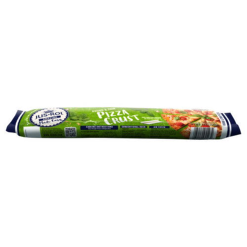 Jus-Rol Pizza Crust, Round & Thin, Pre-Rolled Dough