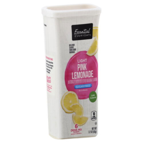 Essential Everyday Drink Mix, Sugar Free, Light, Pink Lemonade