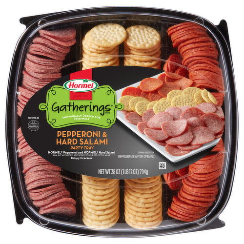 Hormel Gatherings Pepperoni & Hard Salami Party Tray