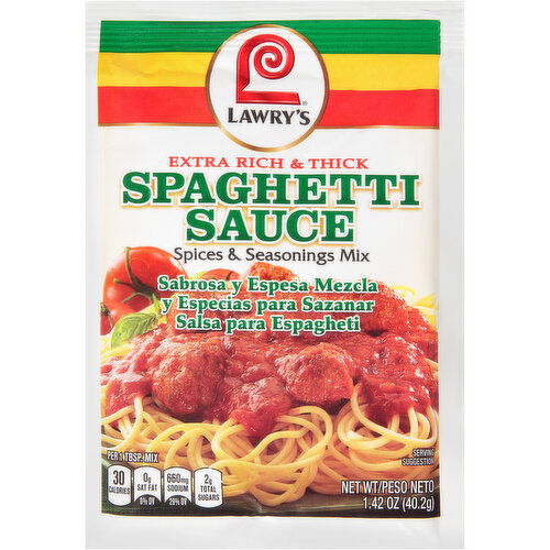 Lawry's Extra Rich & Thick Spaghetti Mix