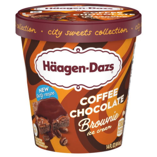 Haagen-Dazs Ice Cream, Brownie, Coffee Chocolate