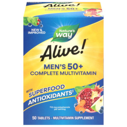 Nature's Way Alive! Tablets Men's 50+ Complete Multivitamin