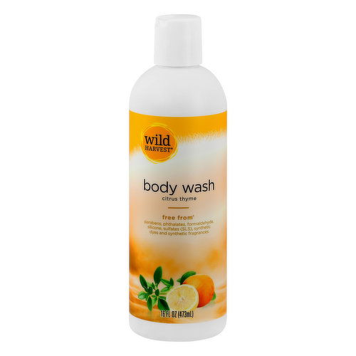 Wild Harvest Body Wash, Citrus Thyme