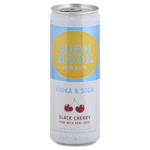 High Noon Black Cherry Vodka Hard Seltzer Single