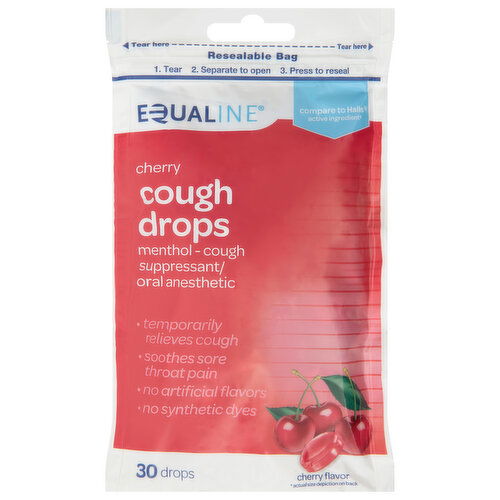 Equaline Cough Drops, Cherry