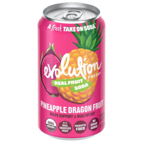 Evolution Fresh Soda, Pineapple Dragon Fruit
