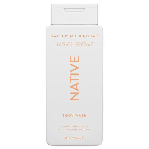 Native Body Wash, Sweet Peach & Nectar