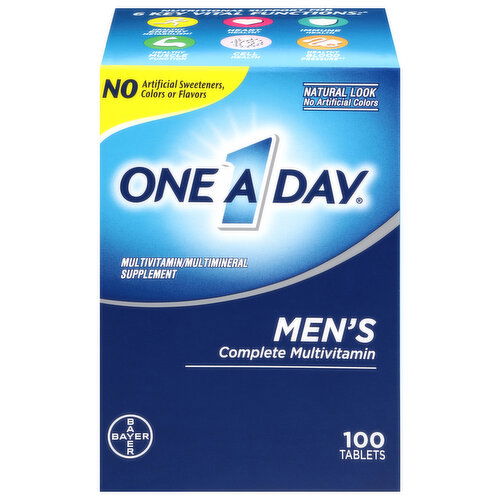 One A Day Tablets Men's Complete Multivitamin/Multimineral Supplement