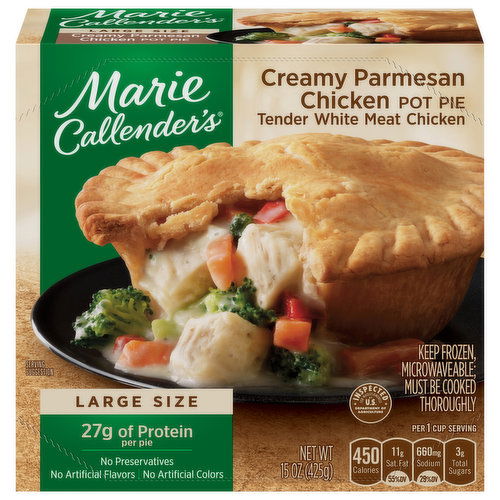 Marie Callender's Creamy Parmesan Chicken Pot Pie Frozen Meal