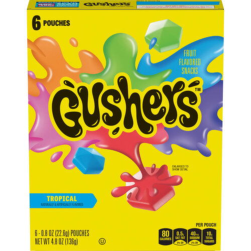 Gushers Tropical Fruit Flavored Snacks