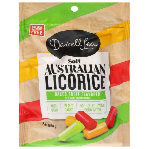 Darell Lea Licorice, Mixed Fruit Flavored, Soft Australian
