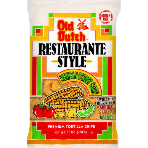 Old Dutch Restaurante Style Mexican Street Corn Premium Tortilla Chips