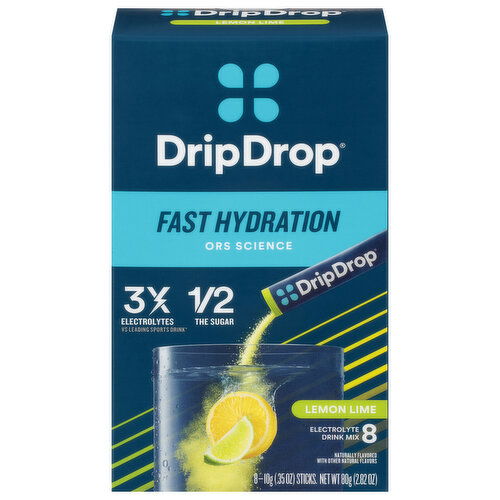 DripDrop Lemon Lime Electrolyte Drink Mix