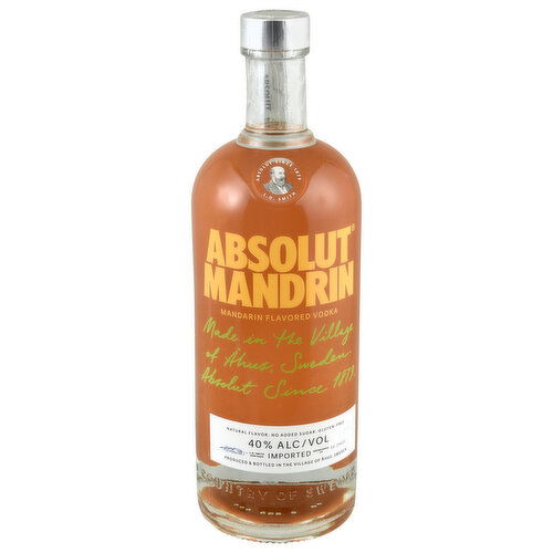 Absolut Vodka, Mandarin, Imported