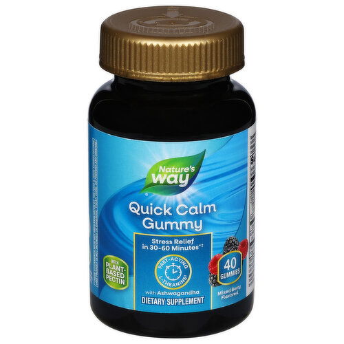 Nature's Way Quick Calm Gummy, Mixed Berry Flavored, Gummies