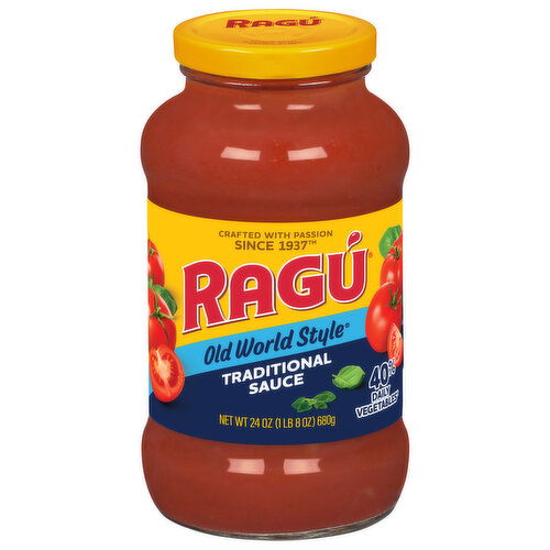 Ragu Sauce, Traditional, Old World Style