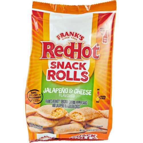 Frank's RedHot Jalapeno & Cheese Flavored Snack Rolls