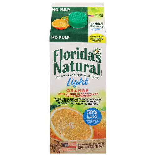 Florida's Natural Orange Juice, Light, No Pulp